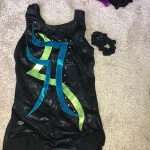 snowflake gymnastics leotard